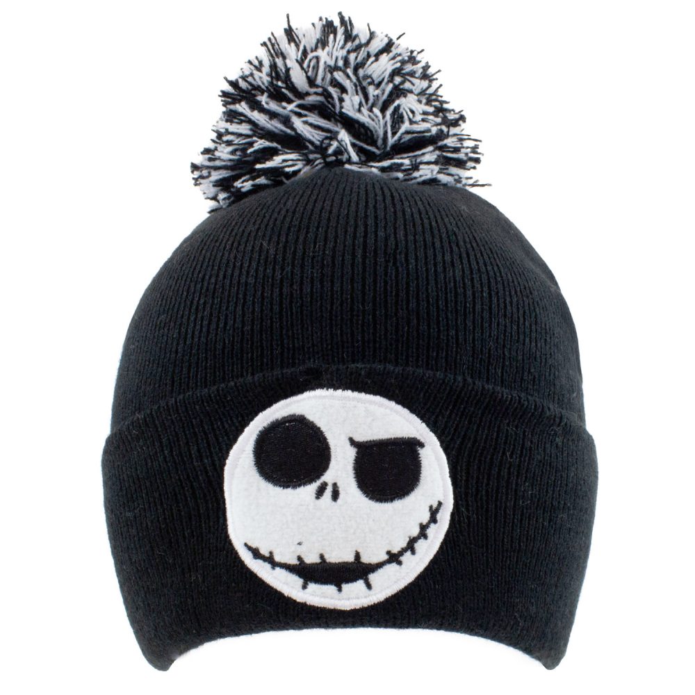 Disney The Nightmare Before Christmas - Jack Face Pom pom Mütze - Schwarz